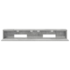 vidaXL Studio Desk Concrete Grey 110 x 36 x 19.5 cm Engineered Wood 5