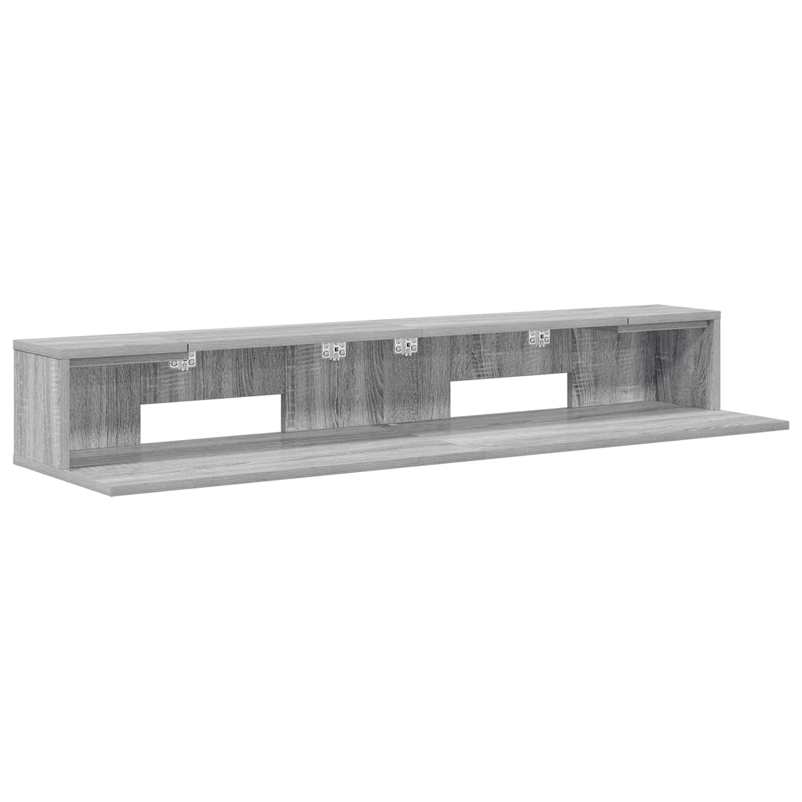 vidaXL Studio Desk Grey Sonoma 110 x 36 x 19.5 cm Engineered Wood 2