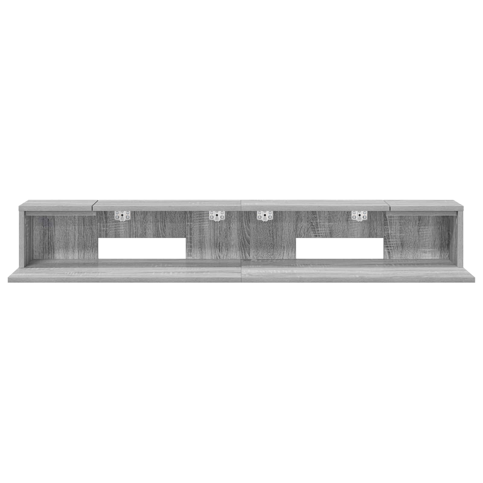 vidaXL Studio Desk Grey Sonoma 110 x 36 x 19.5 cm Engineered Wood 5