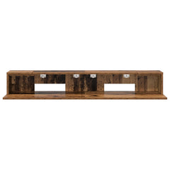 vidaXL Studio Desk Oak Wood 110 x 36 x 19.5 cm Engineered Wood 5