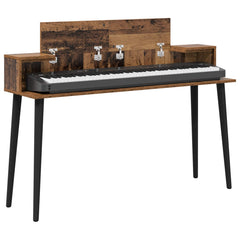 vidaXL Studio Desk Oak Wood 110 x 36 x 19.5 cm Engineered Wood 3