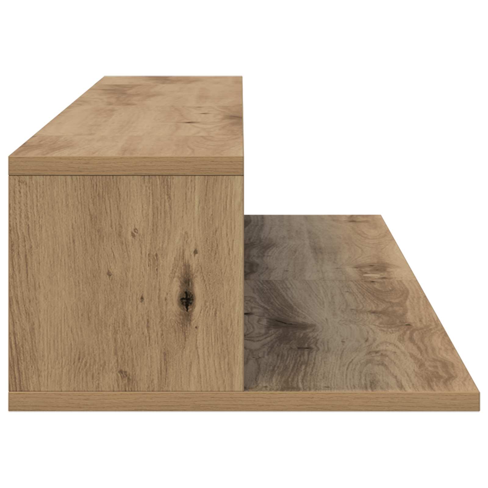 vidaXL Studio Desk Artisan Oak 110 x 36 x 19.5 cm Engineered Wood 6