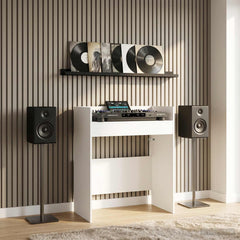 vidaXL DJ Table White 102 x 45 x 102 cm Engineered Wood 1