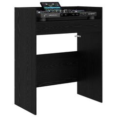 DJ Table Engineered Wood 102 x 45 x 102 cm Black oak