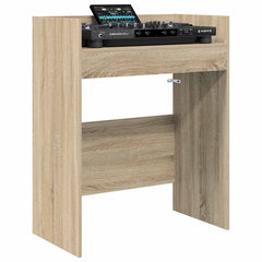 vidaXL DJ Table Sonoma Oak 102 x 45 x 102 cm Engineered Wood 3
