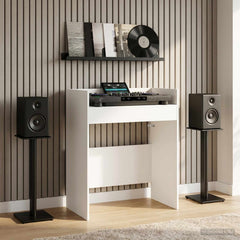vidaXL DJ Table White 82 x 45 x 102 cm Engineered Wood 1
