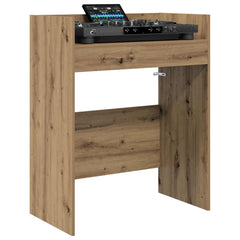 vidaXL DJ Table Artisan Oak 82 x 45 x 102 cm Engineered Wood 3