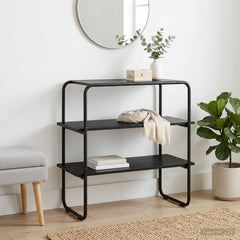 vidaXL Console Table Black Oak 60 x 41 x 75 cm Engineered Wood 1