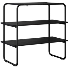 vidaXL Console Table Black Oak 60 x 41 x 75 cm Engineered Wood 2