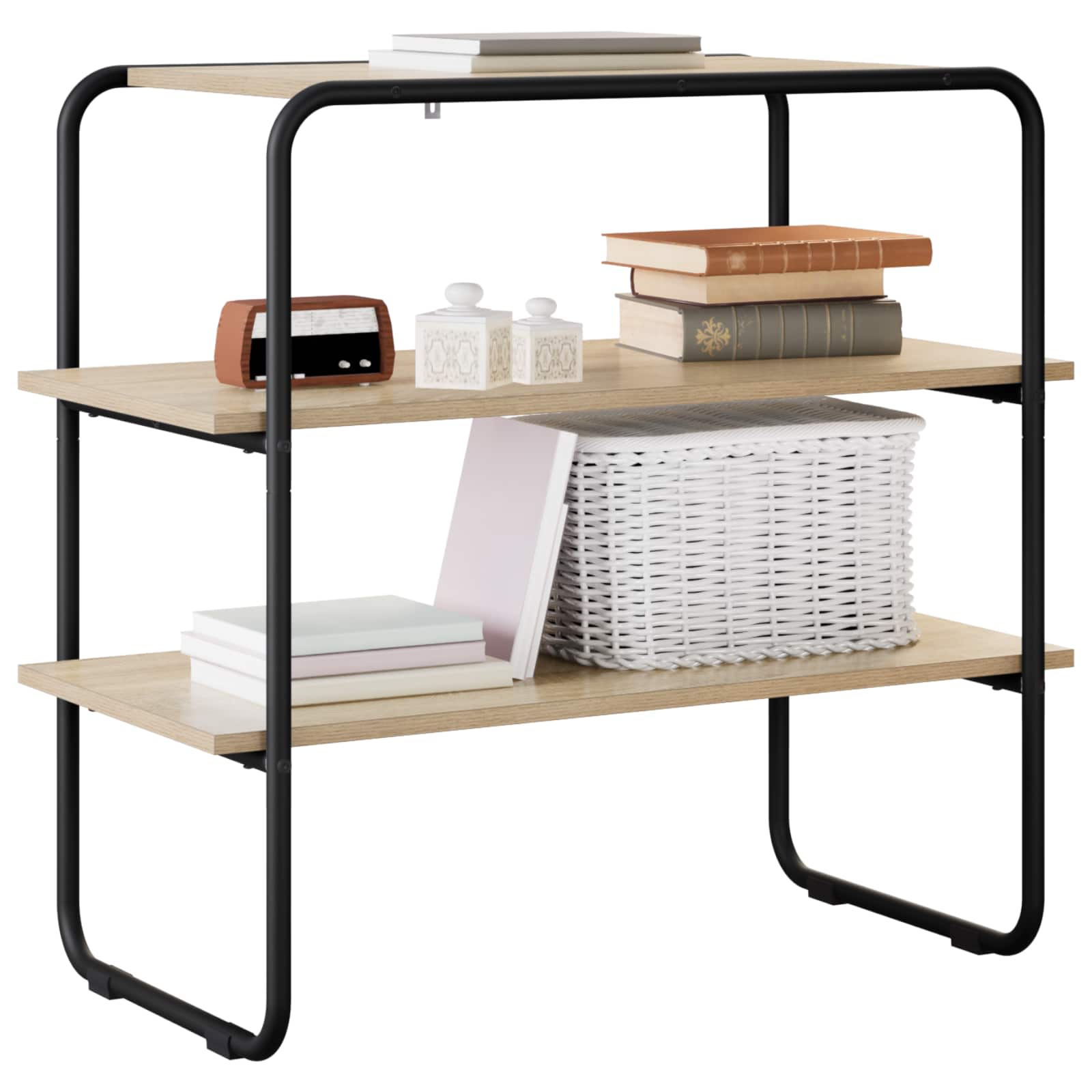 vidaXL Console Table Sonoma Oak 60 x 41 x 75 cm Engineered Wood 3