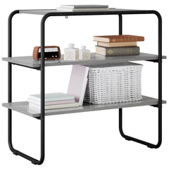 vidaXL Console Table Grey Sonoma 60 x 41 x 75 cm Engineered Wood 3