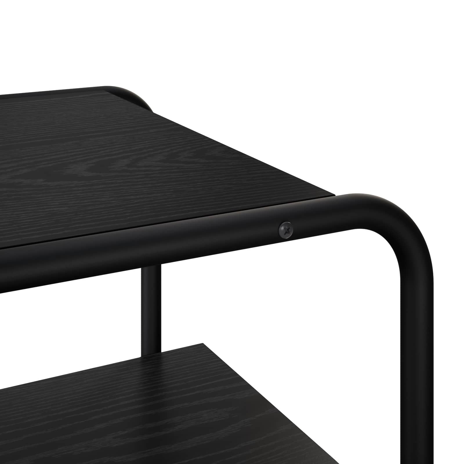 vidaXL Console Table Black Oak 100 x 41 x 75 cm Engineered Wood 6
