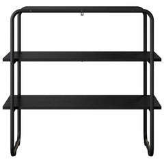 vidaXL Console Table Black Oak 100 x 41 x 75 cm Engineered Wood 4