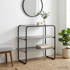 vidaXL Console Table Grey Sonoma 100 x 41 x 75 cm Engineered Wood 1