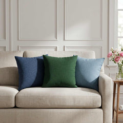 Throw Pillow HEERLEN Fabric 6 pcs 35 x 35 cm Dark Green