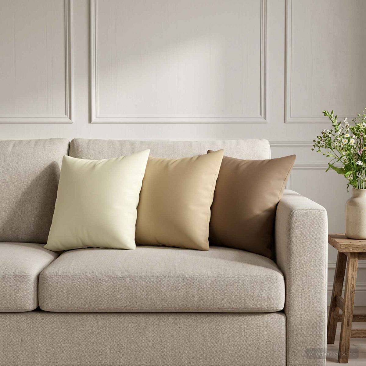Throw Pillow HEERLEN 6 pcs in Cream