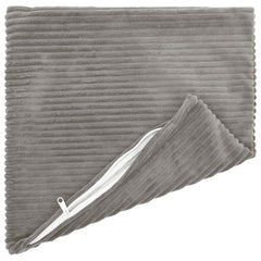 vidaXL Cushion Cover 12 pcs HEERLEN Light Grey 40 x 40 cm Corduroy 3