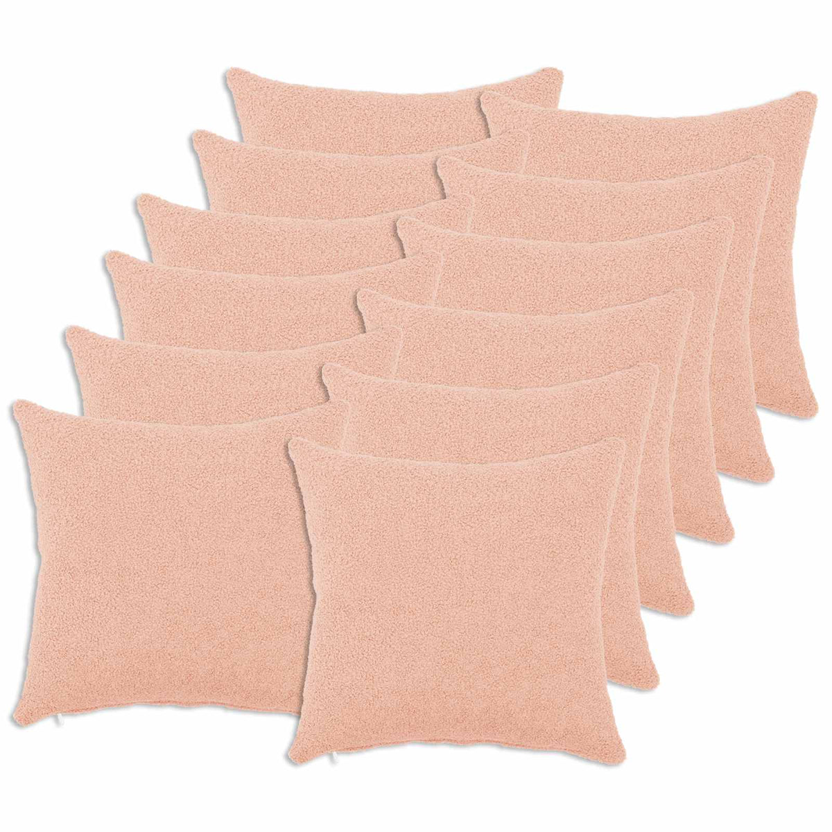 Cushion Cover HEERLEN Pink Bouclé