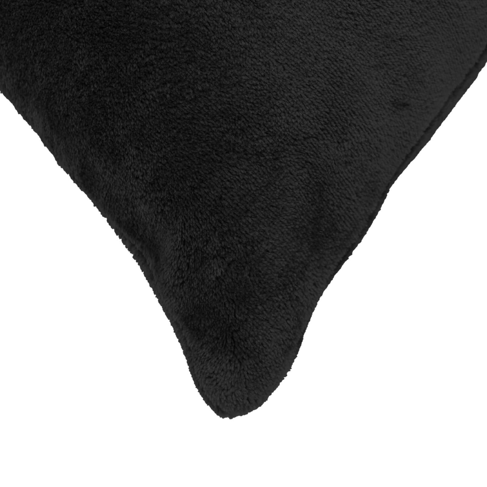 vidaXL Cushion Cover 12 pcs HEERLEN Black 40 x 40 cm Flannel 5