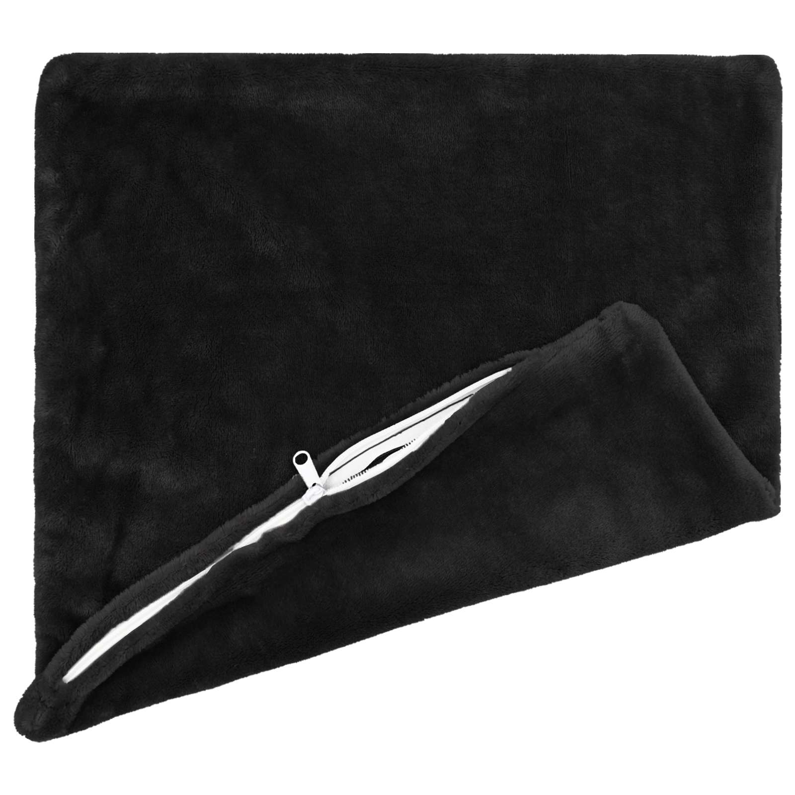 vidaXL Cushion Cover 12 pcs HEERLEN Black 40 x 40 cm Flannel 3