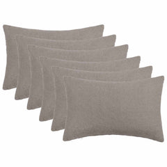 vidaXL Cushion Cover 6 pcs HEERLEN Light Grey 40 x 60 cm Bouclé 1