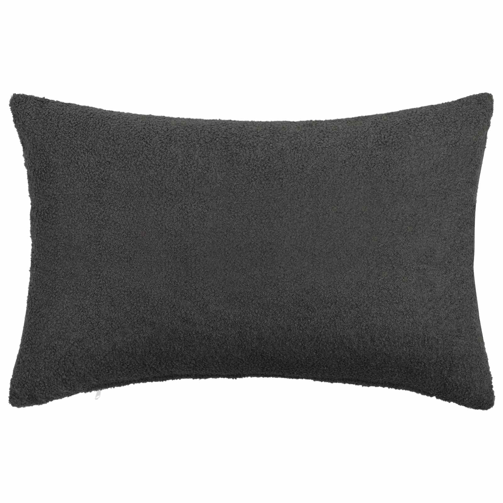 vidaXL Cushion Cover 6 pcs HEERLEN Dark Grey 40 x 60 cm Bouclé 2