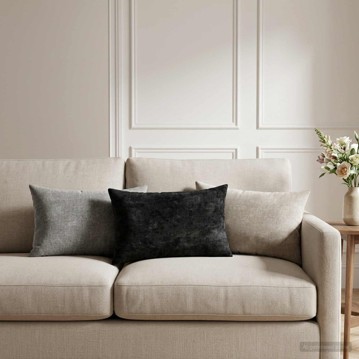 vidaXL Throw Pillow 6 pcs HEERLEN Light Grey 30 x 50 cm 1