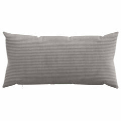 vidaXL Cushion Cover 6 pcs HEERLEN Light Grey 40 x 70 cm Corduroy 2