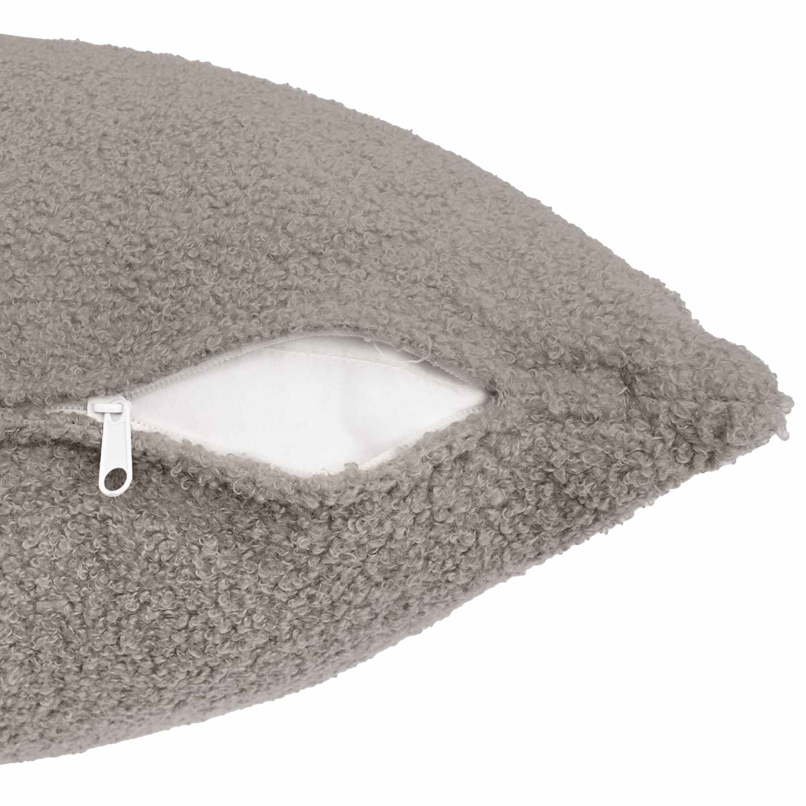 vidaXL Cushion Cover 6 pcs HEERLEN Light Grey 40 x 70 cm Bouclé 5