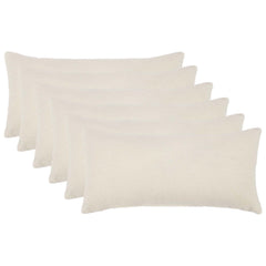 vidaXL Cushion Cover 6 pcs HEERLEN Cream 40 x 70 cm Bouclé 1