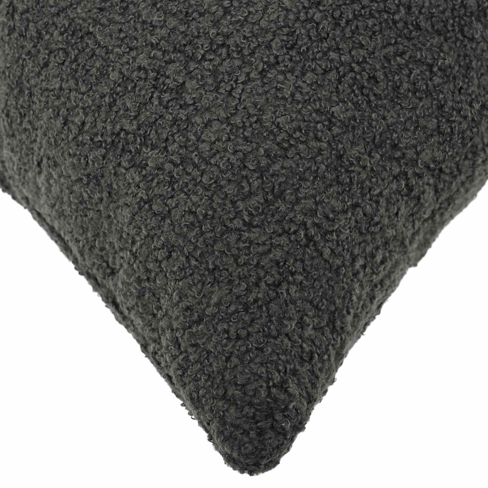 vidaXL Cushion Cover 6 pcs HEERLEN Dark Grey 40 x 70 cm Bouclé 4