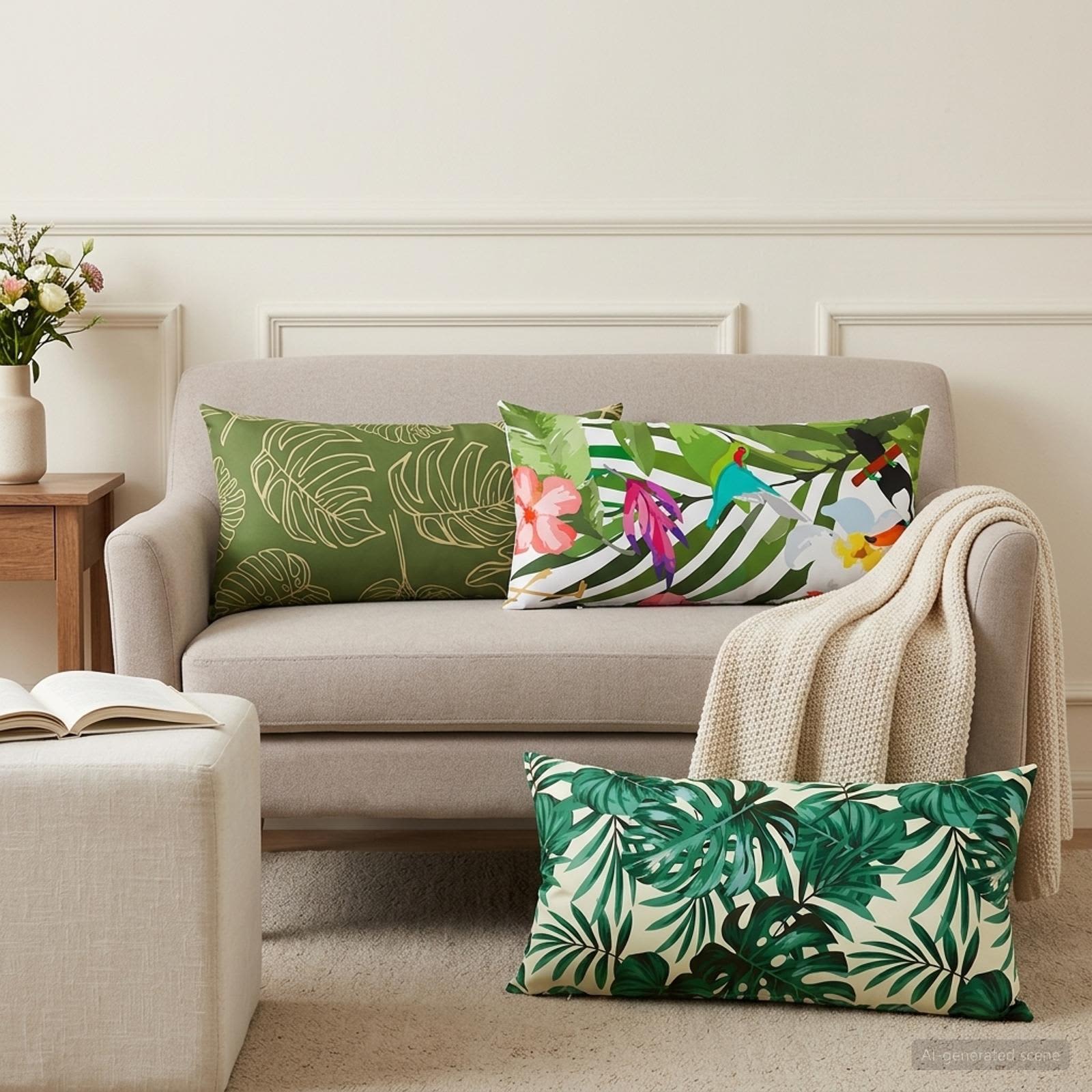 vidaXL Cushion Cover 12 pcs HEERLEN Multicolour 40 x 80 cm Polyester 1