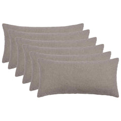 vidaXL Cushion Cover 6 pcs HEERLEN Light Grey 40 x 80 cm Bouclé 1
