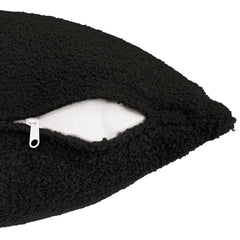 vidaXL Cushion Cover 6 pcs HEERLEN Black 40 x 80 cm Bouclé 5