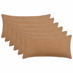 vidaXL Cushion Cover 6 pcs HEERLEN Beige 40 x 80 cm Bouclé 1