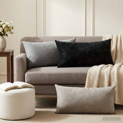 vidaXL Cushion Cover 6 pcs HEERLEN Light Grey 40 x 80 cm 1