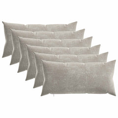 vidaXL Cushion Cover 6 pcs HEERLEN Light Grey 40 x 80 cm 2