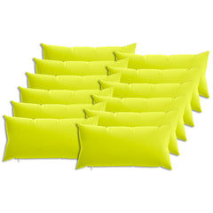 vidaXL Cushion Cover 12 pcs HEERLEN Bright Green 40 x 80 cm Polyester 2