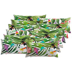 vidaXL Cushion Cover 12 pcs HEERLEN Multicolour 40 x 80 cm Polyester 2