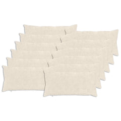 vidaXL Cushion Cover 12 pcs HEERLEN White 40 x 80 cm Faux Rabbit Fur 2