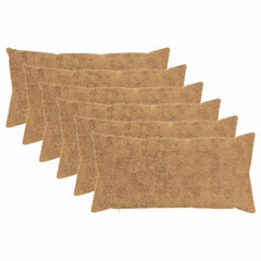 vidaXL Cushion Cover 6 pcs HEERLEN Taupe 40 x 80 cm Faux Rabbit Fur 2