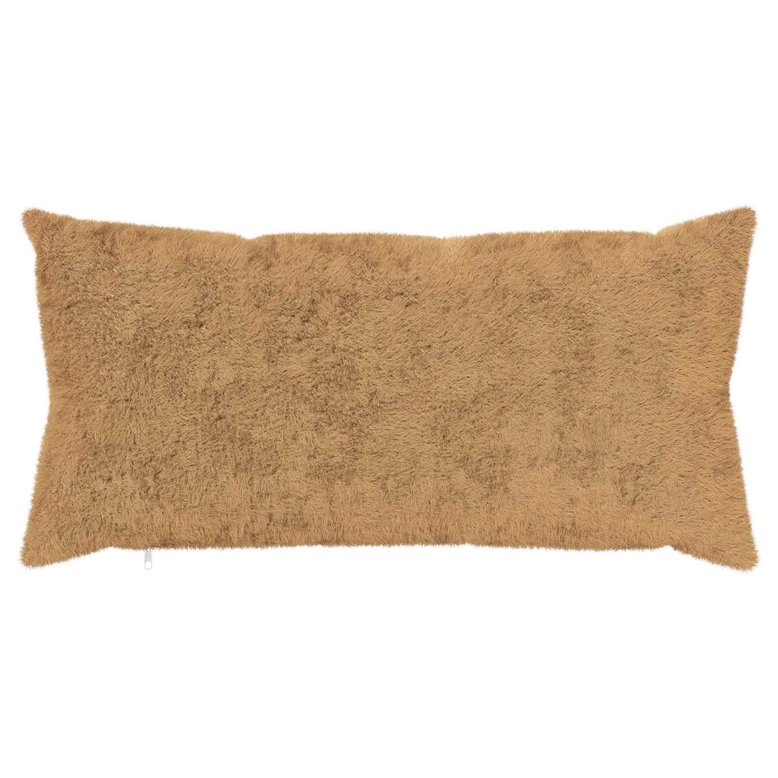 vidaXL Cushion Cover 6 pcs HEERLEN Taupe 40 x 80 cm Faux Rabbit Fur 3