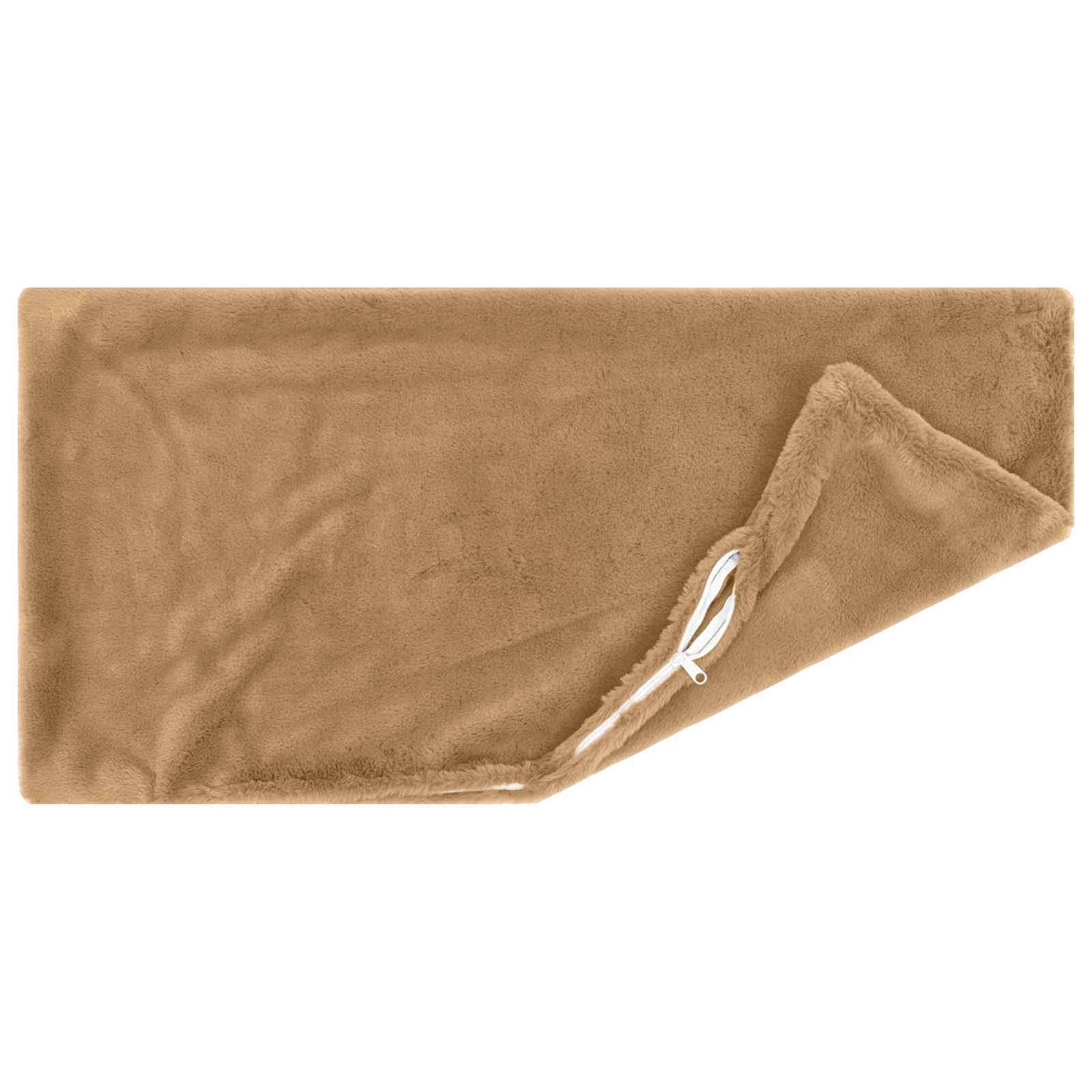 vidaXL Cushion Cover 12 pcs HEERLEN Taupe 40 x 80 cm Faux Rabbit Fur 4