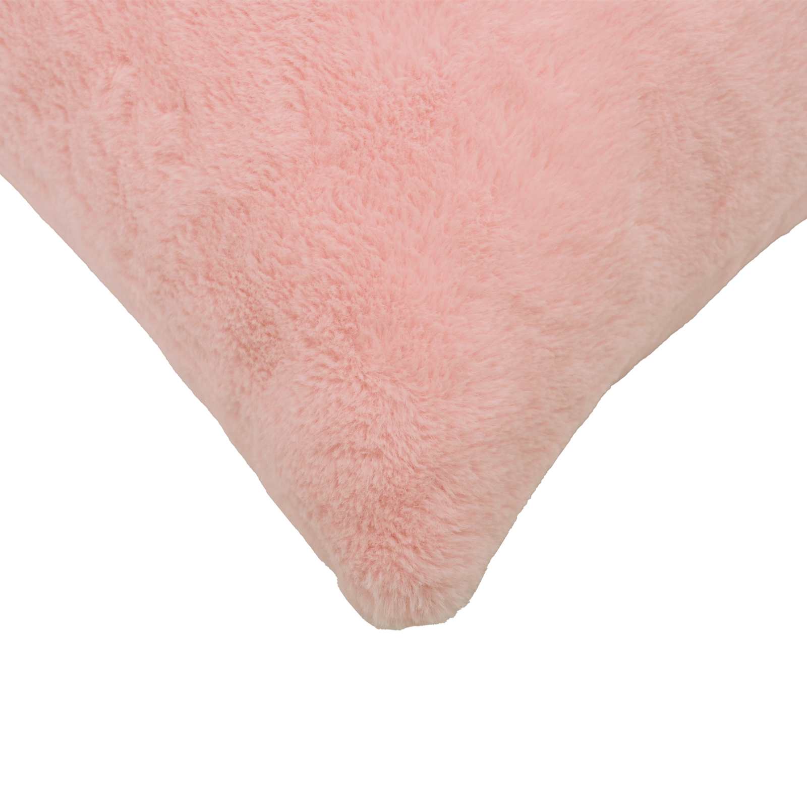 vidaXL Cushion Cover 12 pcs HEERLEN Pink 40 x 80 cm Faux Rabbit Fur 5