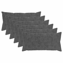 vidaXL Cushion Cover 6 pcs HEERLEN Dark Grey 40 x 80 cm 2