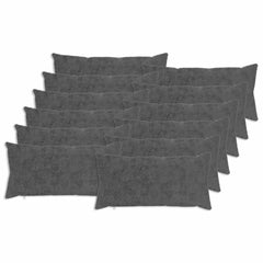 vidaXL Cushion Cover 12 pcs HEERLEN Dark Grey 40 x 80 cm 2
