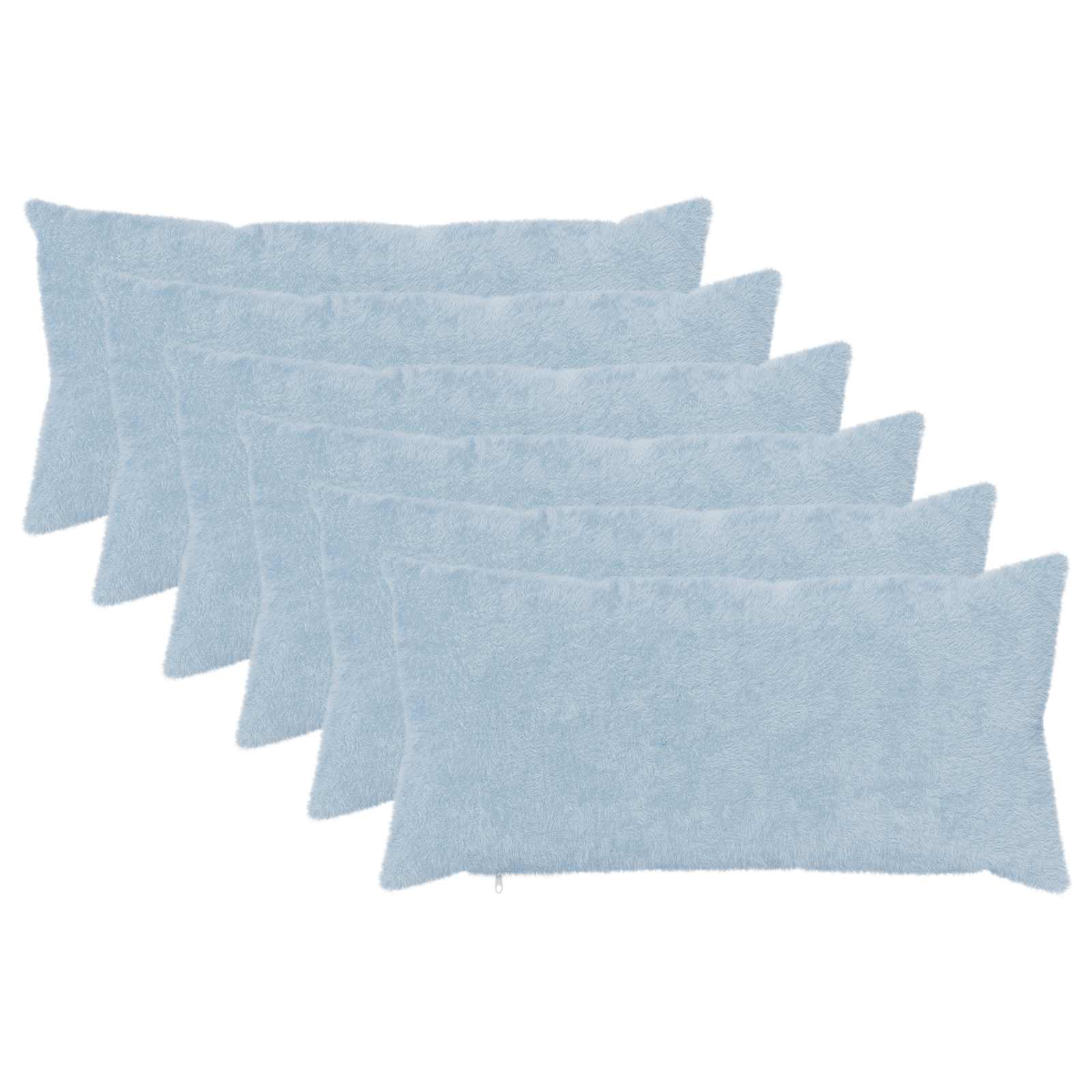 vidaXL Cushion Cover 6 pcs HEERLEN Light Blue 40 x 80 cm 2