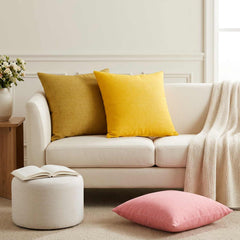 Cushion Cover HEERLEN 12 pcs in Light Yellow