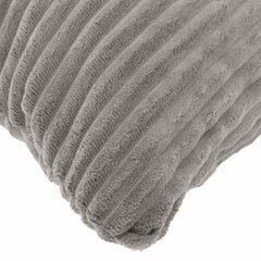 Cushion Cover HEERLEN Corduroy 12 pcs 45 x 45 cm Light Grey