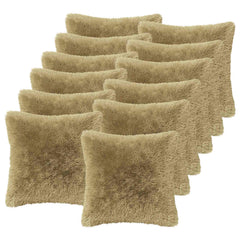 vidaXL Cushion Cover 12 pcs HEERLEN Light Green 45 x 45 cm PV Fleece 2